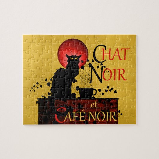Chat Noir und Café Noir Puzzle (Horizontal)