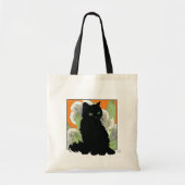 Chat Noir und Fleurs Blanches de Printemps Tragetasche (Vorne)