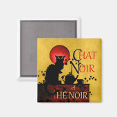 Chat Noir und Thé Noir Magnet (Vorderseite/Rückseite)