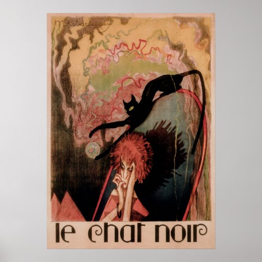 Chat Noir Vintag Cat Poster (Vorne)