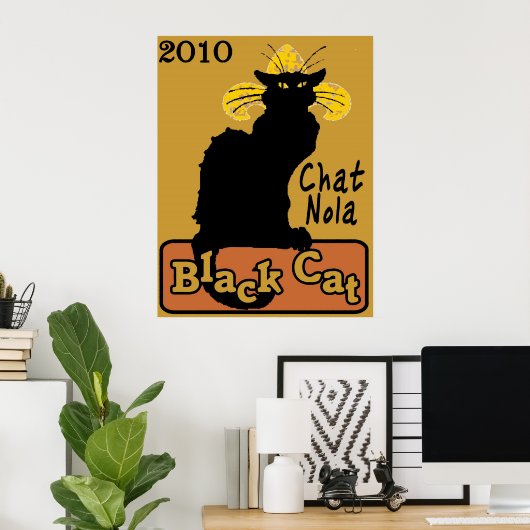 Chat Nola, Black Cat, 2010 Poster (Heimbüro)