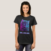 Chat nope nur nope Retrowave ragdoll lauschen T-Shirt (Vorne ganz)