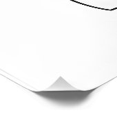 Chat on Books Line Art Fotodruck (Ecke)