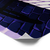 Chat on Chimney Design Poster Print Wall Art (Ecke)