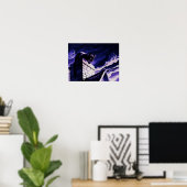 Chat on Chimney Design Poster Print Wall Art (Heimbüro)