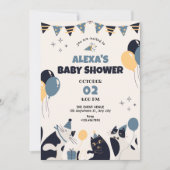 Chat Party Babydusche Einladung (Vorderseite)