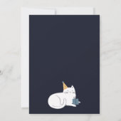 Chat Party Babydusche Einladung (Rückseite)