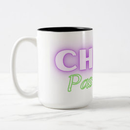 Chat pas d'allure ! Katzenausdruck auf Französisch Zweifarbige Tasse