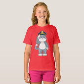 Chat-Polizist Polizei hat Polizei T-Shirt (Vorne ganz)