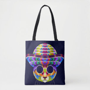 Chat Pop Art Tasche