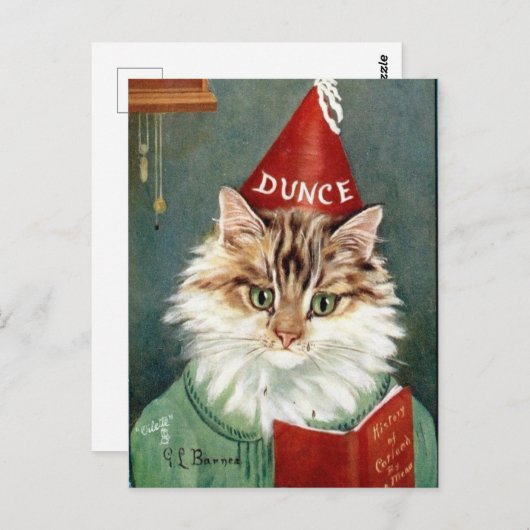 Chat Postkarte (Vorne/Hinten)