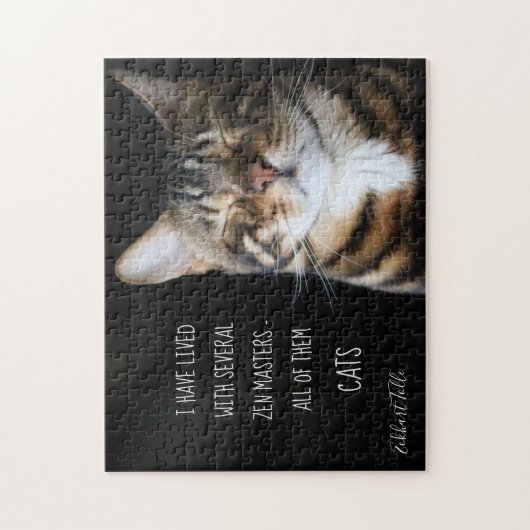 Chat Quote / Zen Cat Foto Puzzle (Vertikal)