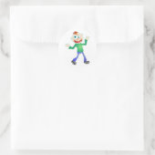 Chat Runder Aufkleber (Tasche)