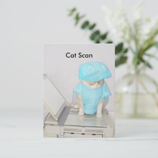 Chat Scan Postkarte (Stehend Vorderseite)