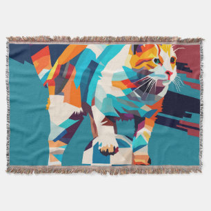 Chat spielt Pop Art Decke