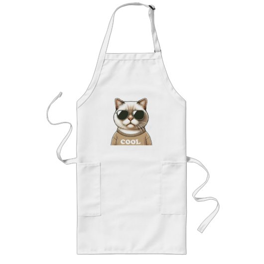 Chat-Stil Lange Schürze (Vorne)