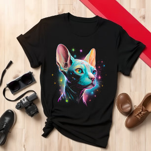 Chat T-Shirt Colorful Cat Lover