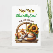 Chat Themed Get Better Card | Word Search Inside! Dankeskarte (Vorderseite)