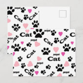 Chat Tracks Einladungspostkarte (Vorne/Hinten)