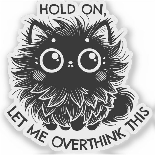 Chat überdenken aufkleber (Vorderseite)