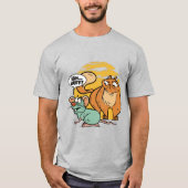 Chat und Maus-Zitat T-Shirt (Vorderseite)