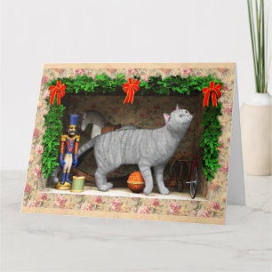 Chat und Weihnachtszeug Karte