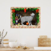 Chat und Weihnachtszeug Poster (Küche)