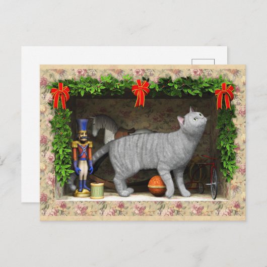 Chat und Weihnachtszeug Postkarte (Vorne/Hinten)