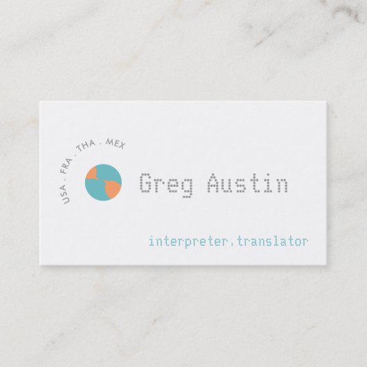 Chat Visitenkarte (Vorderseite)