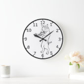 Chat Wall Clock Große Wanduhr (Zuhause)