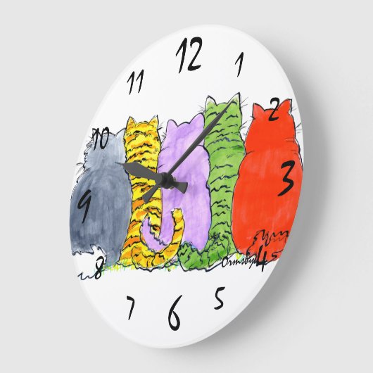 Chat Wall Clock Große Wanduhr (Winkel)