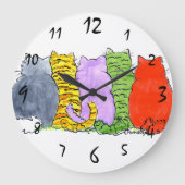 Chat Wall Clock Große Wanduhr (Vorderseite)