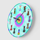 Chat Wall Clock Große Wanduhr (Winkel)