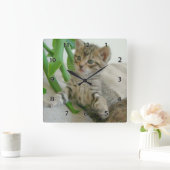 Chat Wall Clock Quadratische Wanduhr (Zuhause)