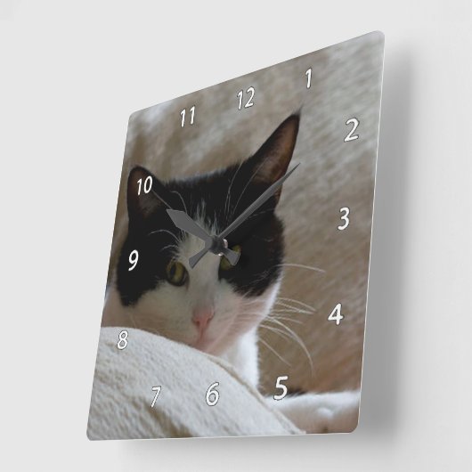 Chat Wall Clock Quadratische Wanduhr (Winkel)