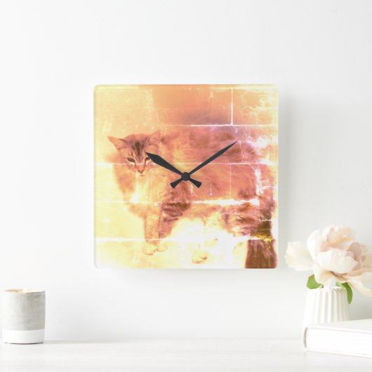 Chat Wall Clock Quadratische Wanduhr (Zuhause)