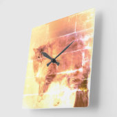 Chat Wall Clock Quadratische Wanduhr (Winkel)