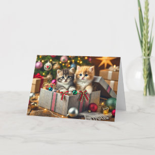 Chat Weihnachtskarte Feiertagskarte