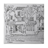 Chataigne| Avignon, Frankreich Fliese (Vorderseite)