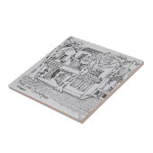 Chataigne| Avignon, Frankreich Fliese (Seite)