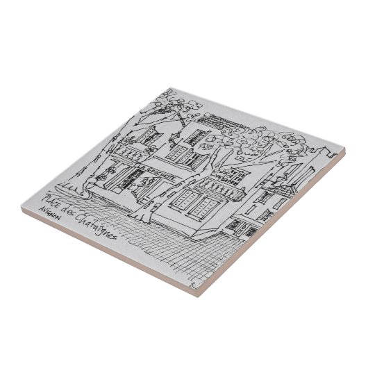 Chataigne| Avignon, Frankreich Fliese (Seite)