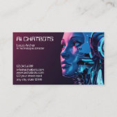 Chatbot Company für künstliche Intelligenz Visitenkarte (Vorderseite)