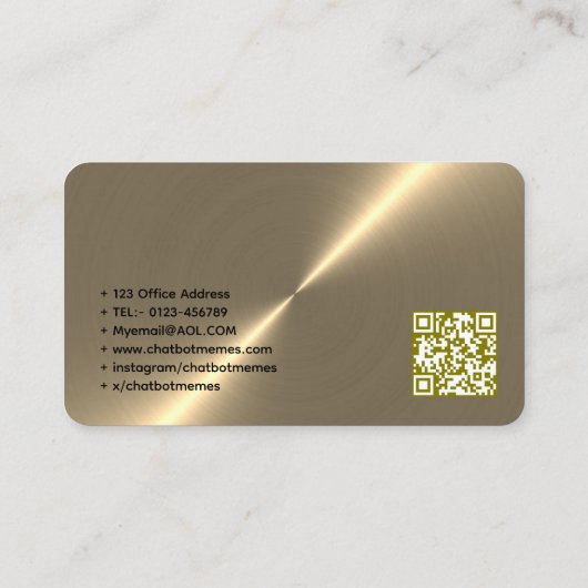 🤖 Chatbot Developer Conversation AI Engineer NLP Visitenkarte (Rückseite)