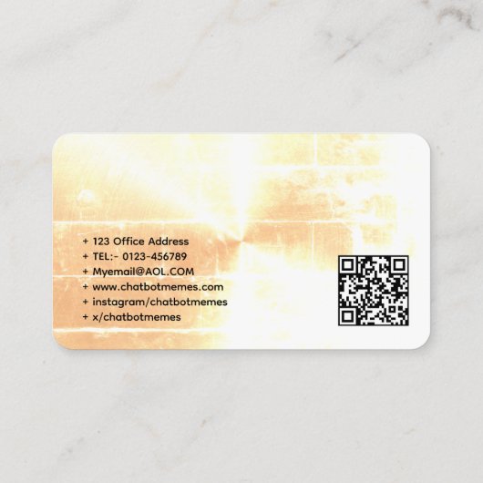 🤖 Chatbot Developer Conversation AI Engineer NLP Visitenkarte (Rückseite)