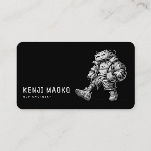 🤖 Chatbot Developer Conversation AI Engineer NLP Visitenkarte (Vorderseite)