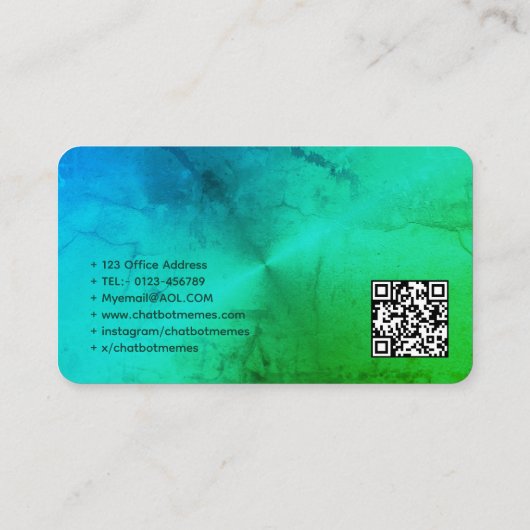 🤖 Chatbot Developer Conversation AI Engineer NLP Visitenkarte (Rückseite)