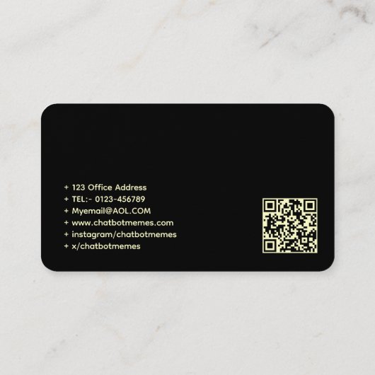 🤖 Chatbot Developer Conversation AI Engineer NLP Visitenkarte (Rückseite)