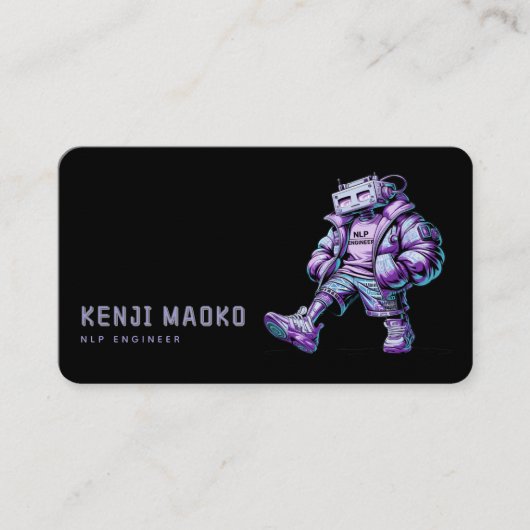 🤖 Chatbot Developer Conversation AI Engineer NLP Visitenkarte (Vorderseite)