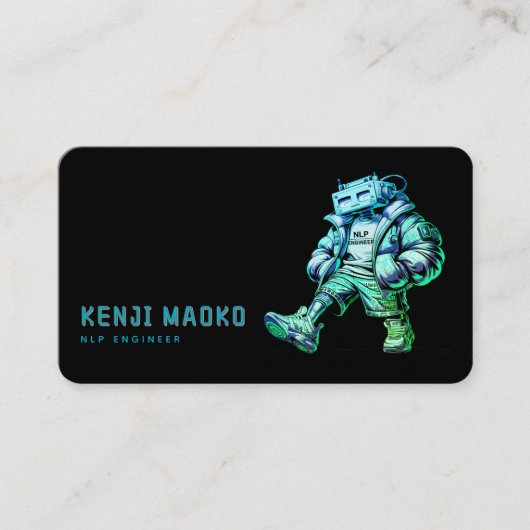 🤖 Chatbot Developer Conversation AI Engineer NLP Visitenkarte (Vorderseite)