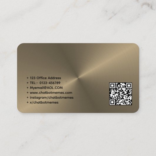 🤖 Chatbot Developer Conversation AI Engineer NLP Visitenkarte (Rückseite)